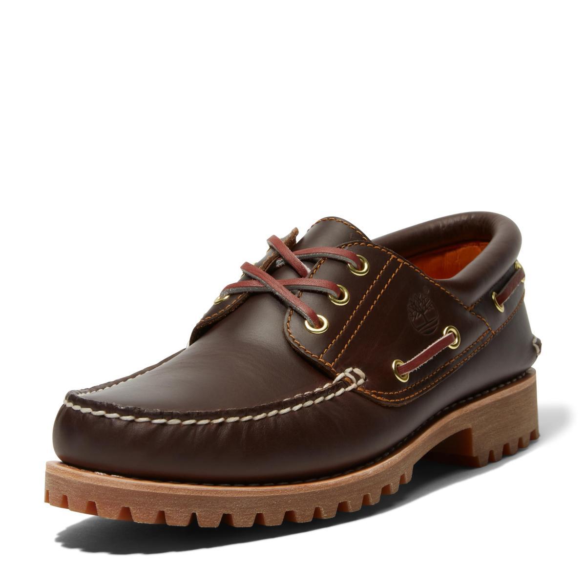 Timberland Traditional Handsewn 3 Eye Lug TB030003214, Scarpe da Barca-Marrone