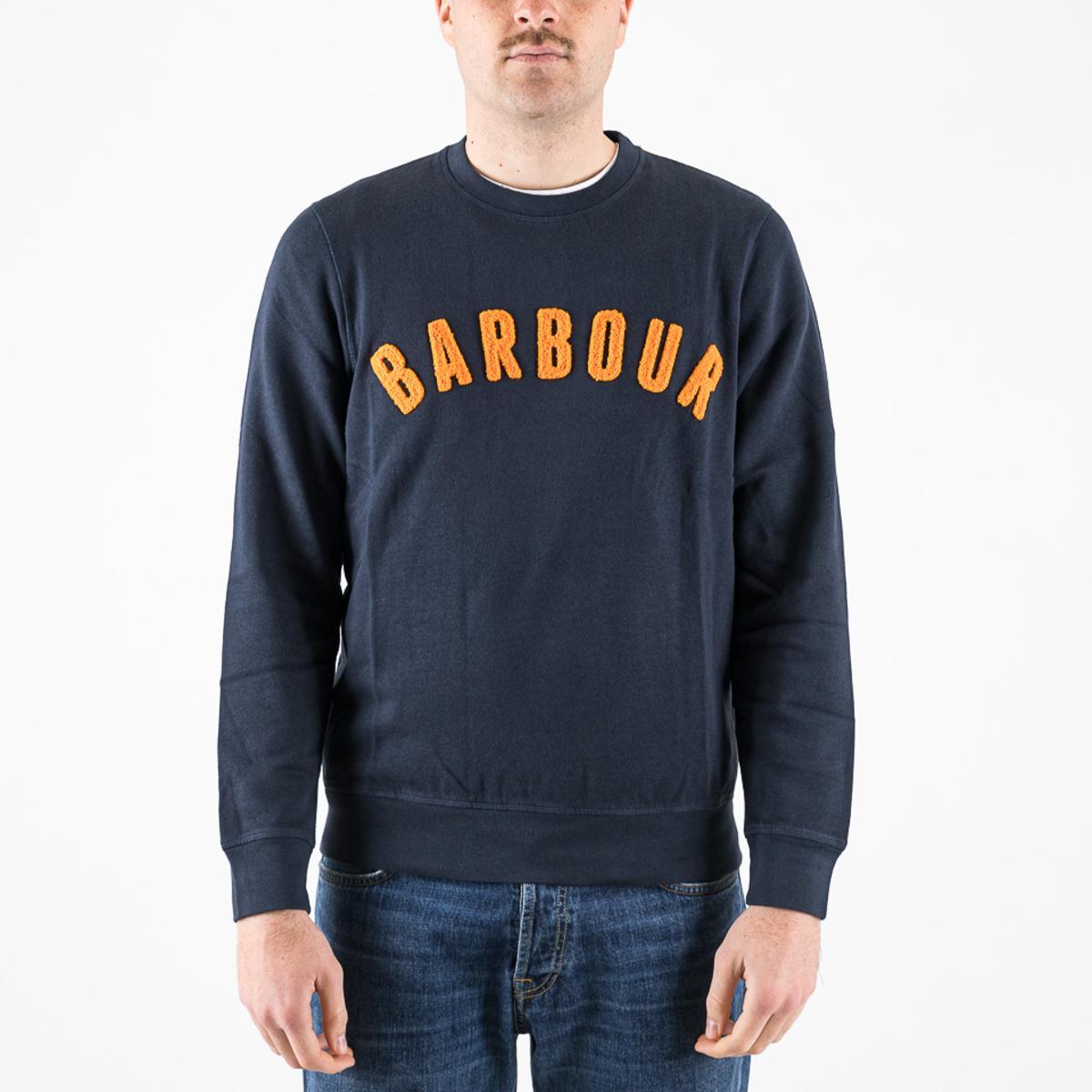 Felpe Barbour Prep Logo Crew  navy