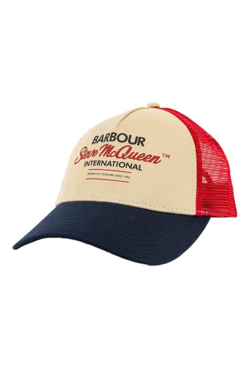 Barbour - Cappelli mha0478 ny15, colore: Navy/Red/Stone