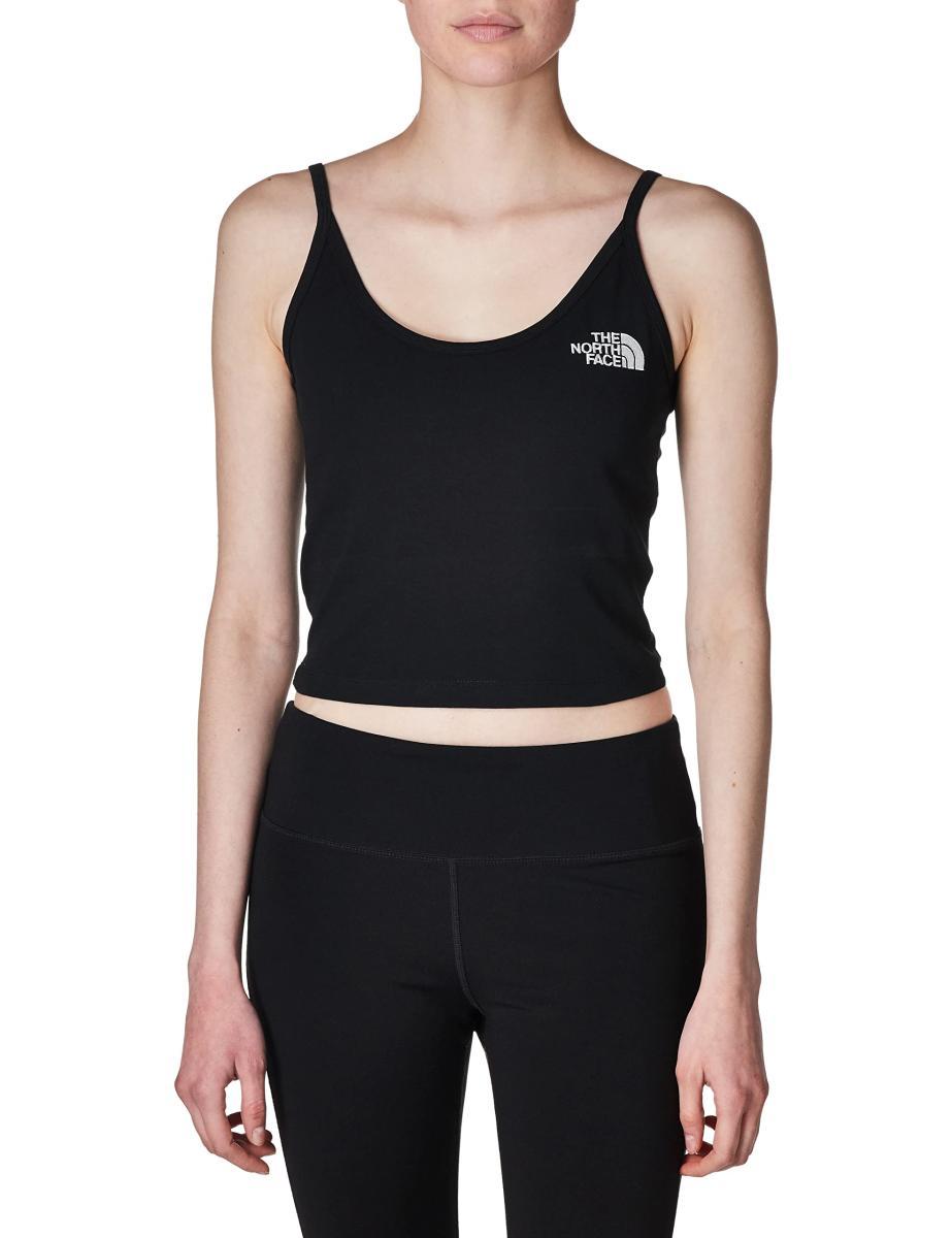 The North Face W Slim Crop Tank T-Shirt Donna (Pacco da 1)-Nero