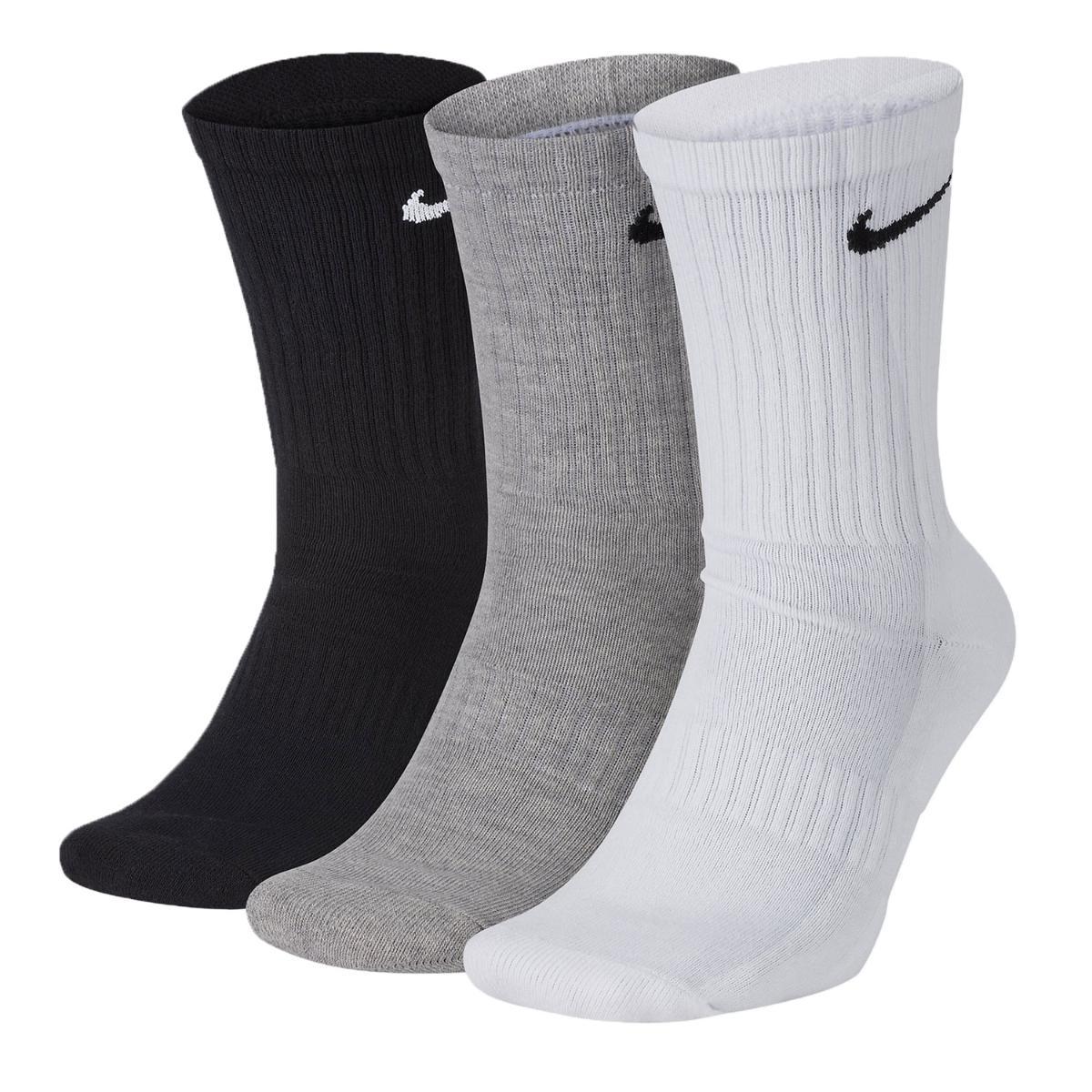 Nike Unisex Nike Everyday Cushion Crew 3 Pair Calzini Unisex - Adulto-Multicolore