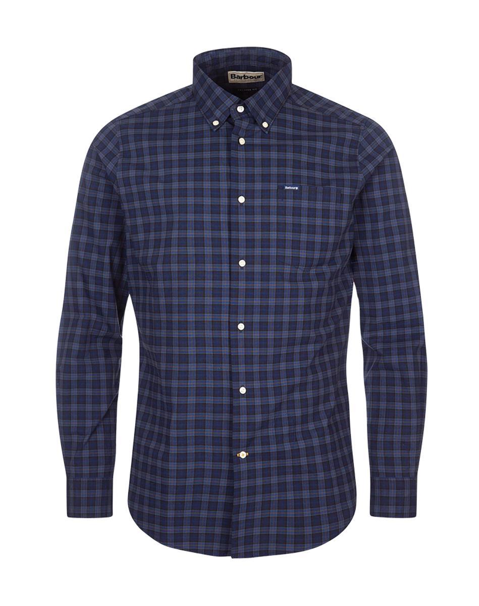 CAMICIA " LONDON " TAILORED FIT - MIDNIGHT TARTAN-Multicolore