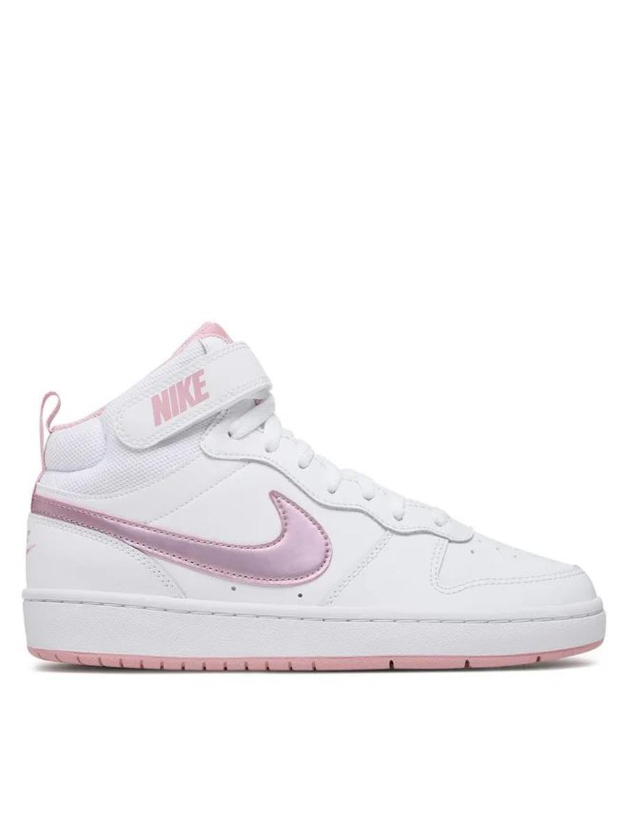 Nike Court Borough Mid 2 SneakerBambini e Ragazzi-Bianco