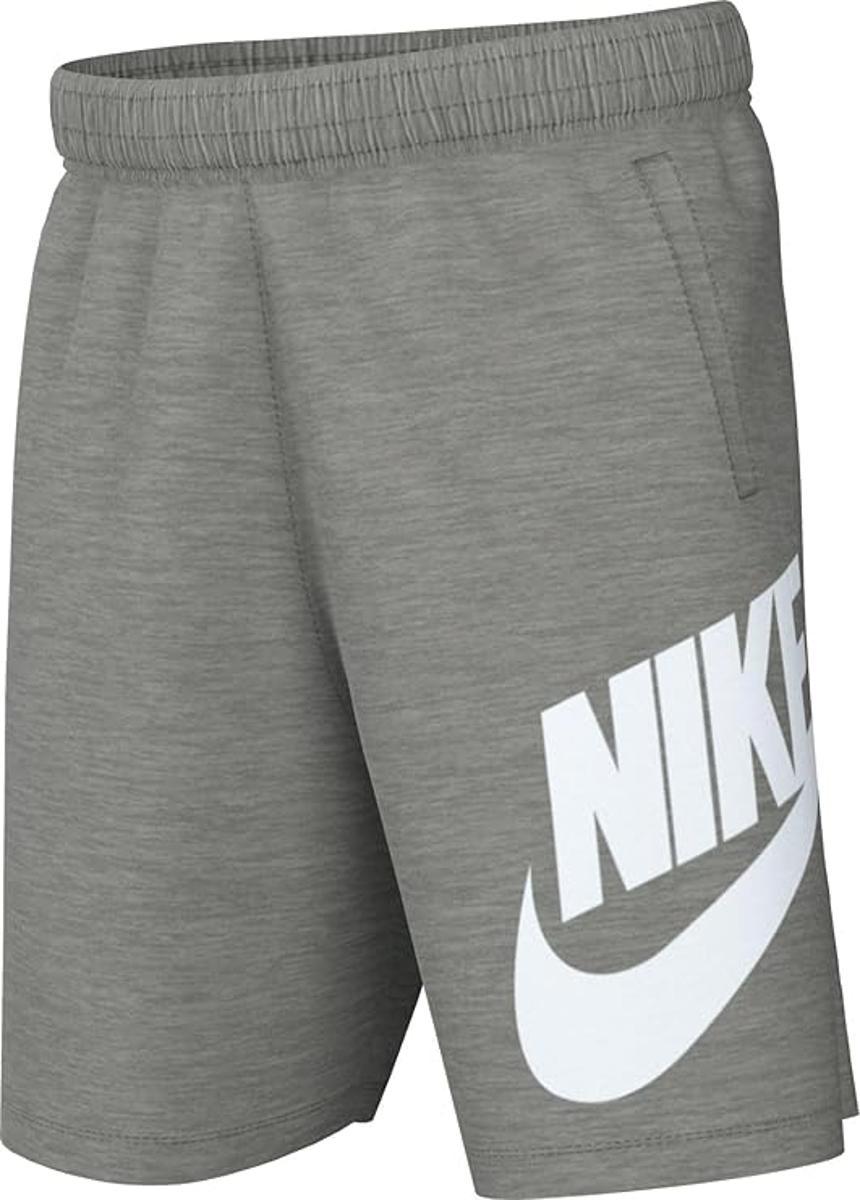 Nike - K NSW Club Ft Short Hbr, Pantaloncini Unisex - Bambini e Ragazzi-Grigio