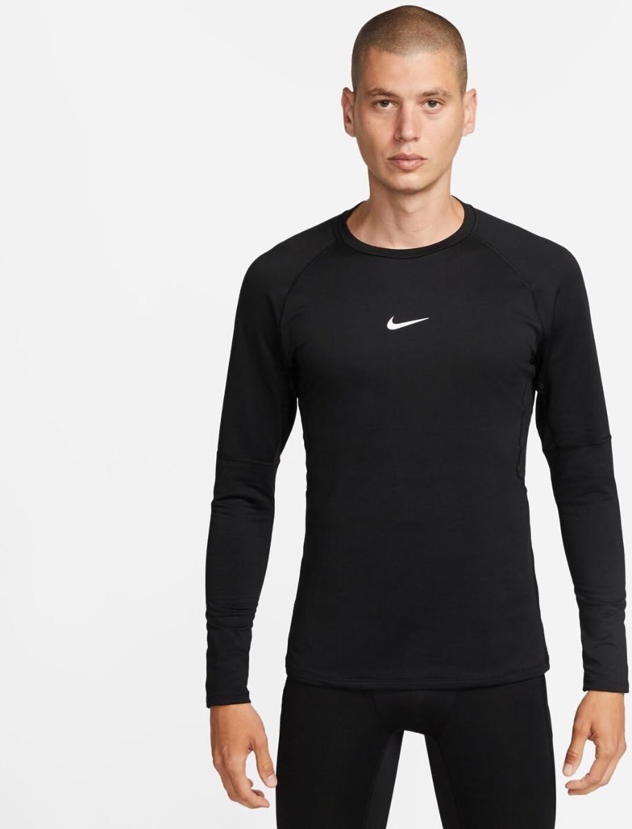 Nike M NP Top Warm LS Crew Top Uomo-Mutlicolore