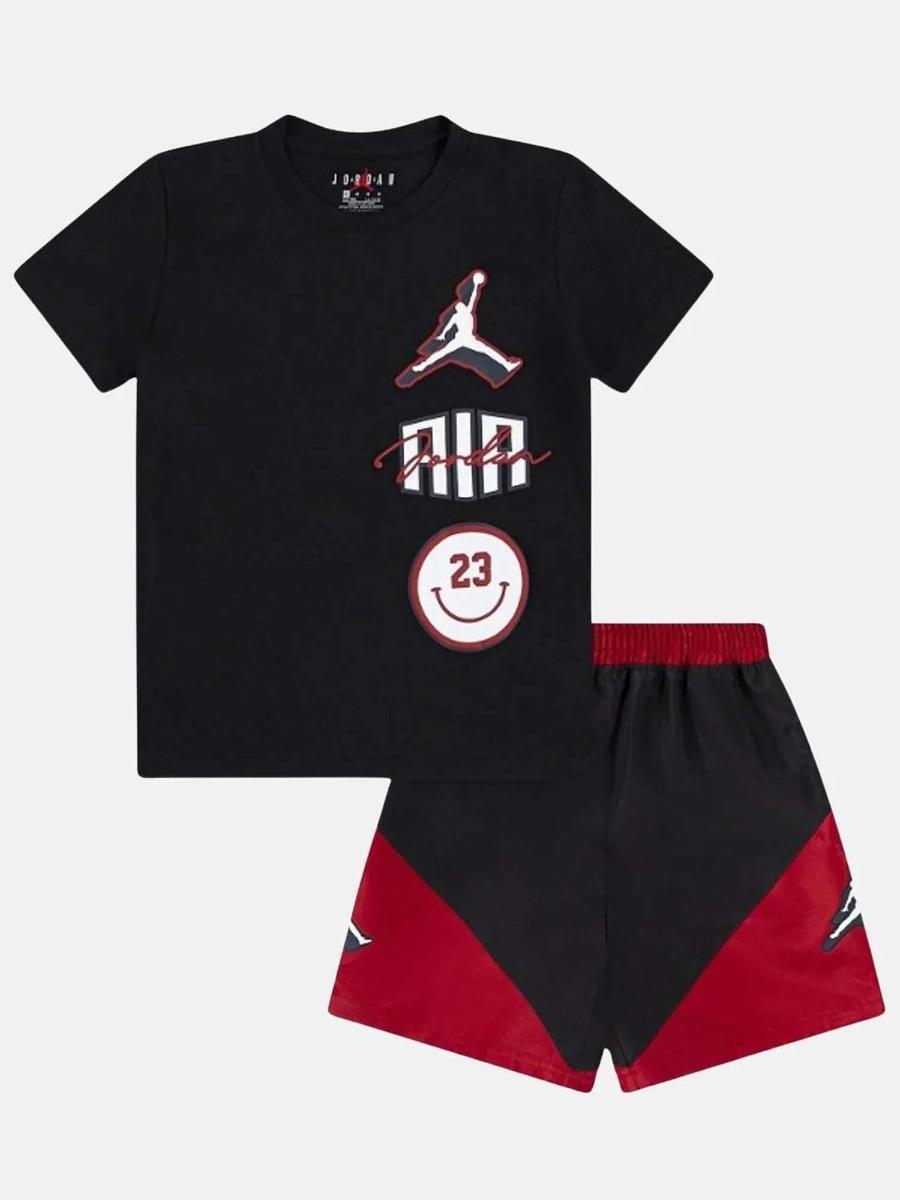 Nike Jordan 85D768-023, set di pantaloncini impilati, colore nero