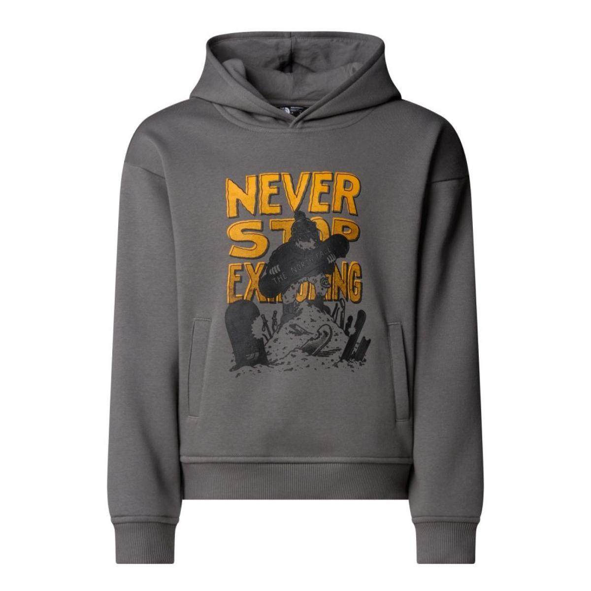 The North Face Sports Oversized Graphic Felpa con Cappuccio Bambini e Ragazzi