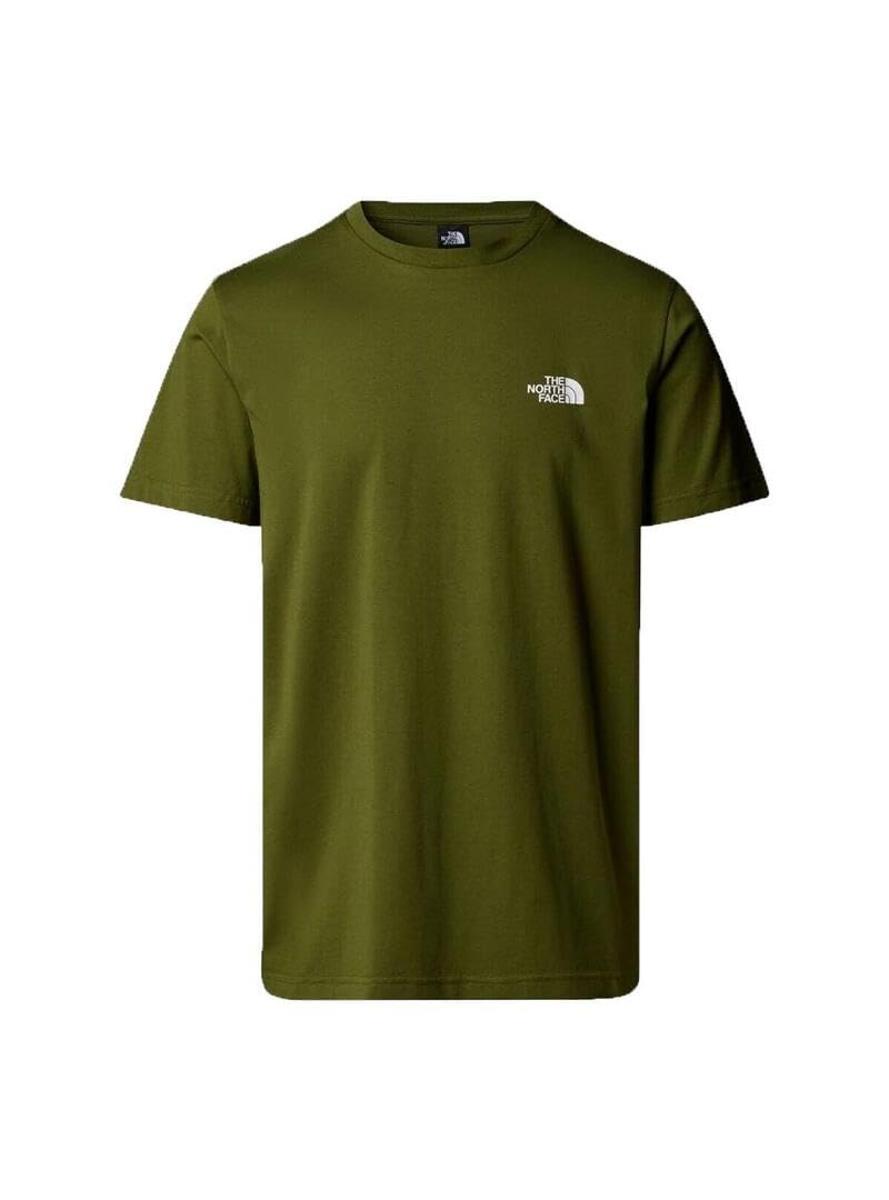 T-shirt Uomo Verde Simple Dome