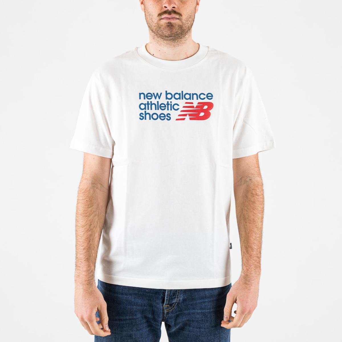 T-shirts New Balance Athletics Premium Relaxed Chest Logo T-Shirt sea salt-Sea Salt