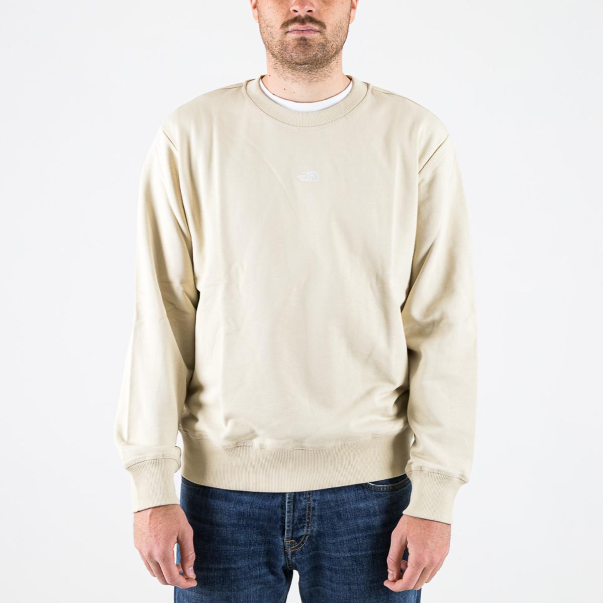 The North Face Essential Light Relaxed Crew Pullover Unisex - Adulto (Pacco da 1)-Desert Storm