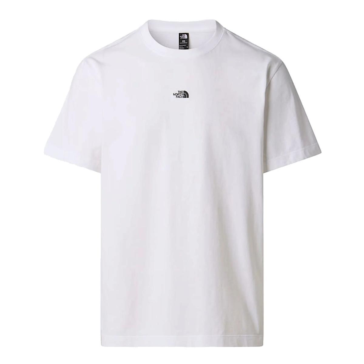 The North Face M Essential Center Logo Relaxed Short SL T-Shirt Uomo (Pacco da 1)-Bianco