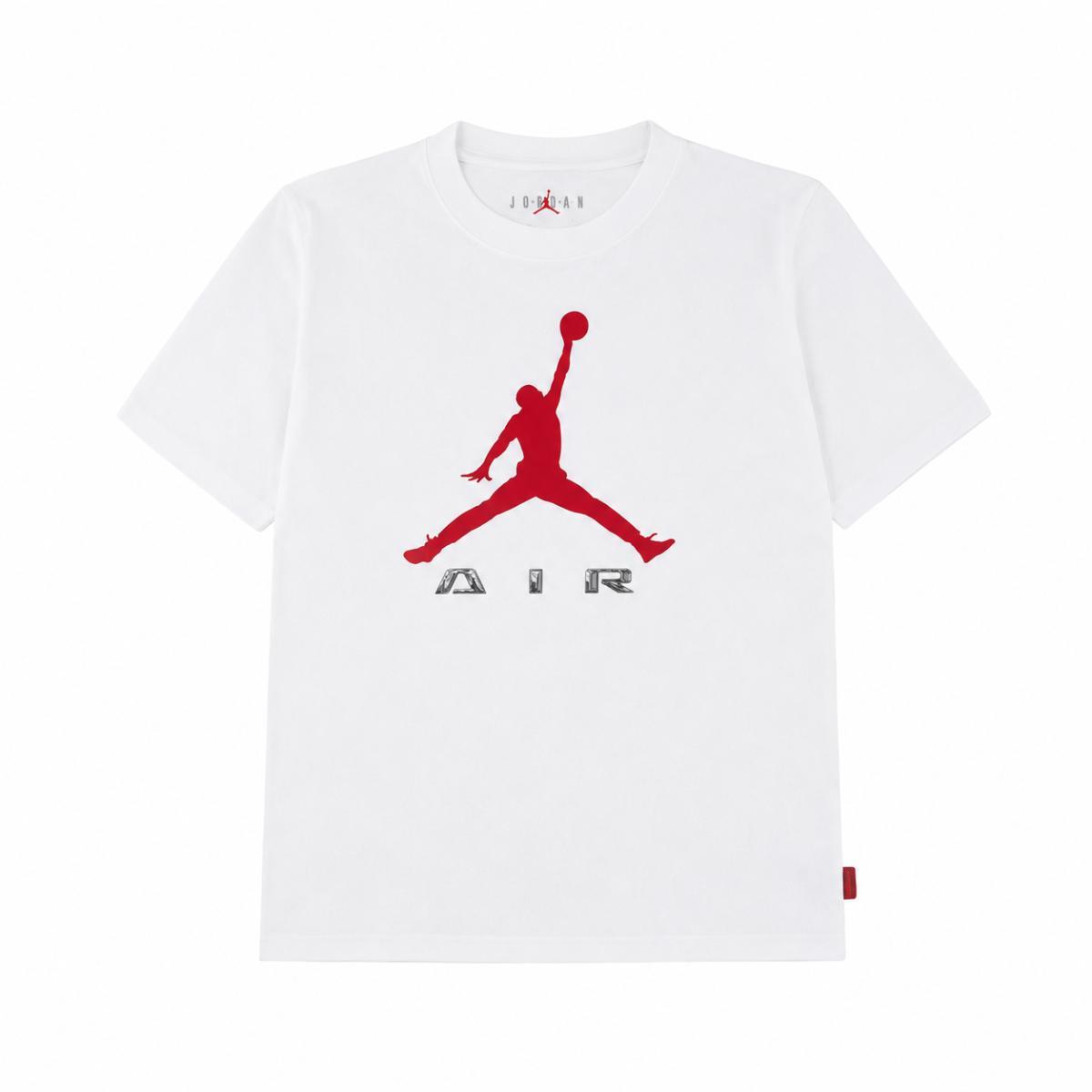 Jordan Jdb Mj Brk Gfx Ss Tee JDB MJ BRK GFX SS TEE Bambini e ragazzi-Bianco