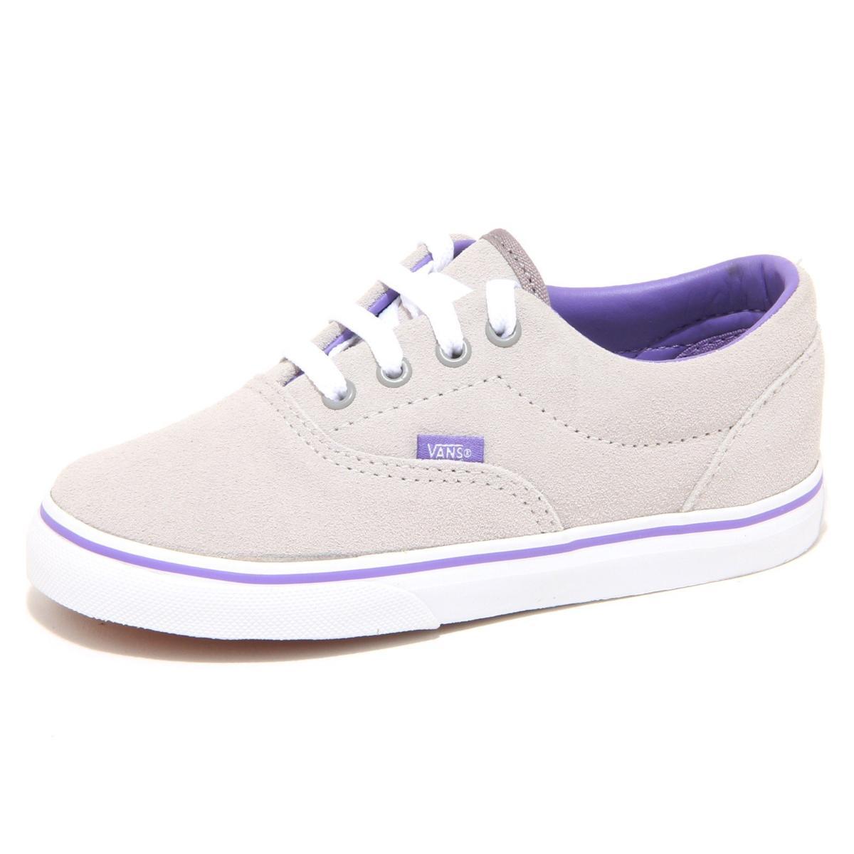 Vans K Era Suede, Basso Unisex-Bambini-Grigio