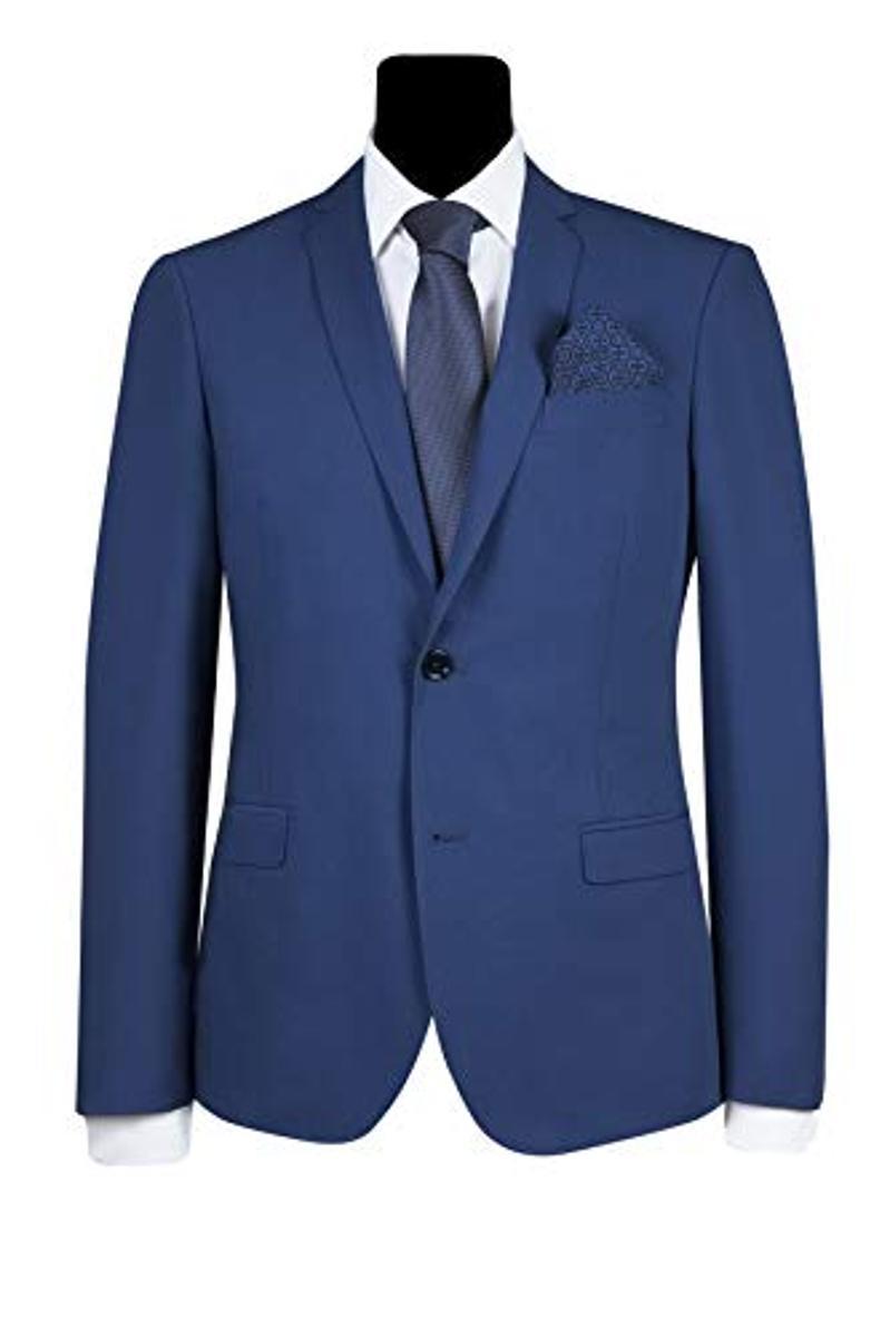 SIMBOLS Abito Uomo Drop 8 Super Slim Fit Blu Royal A10700