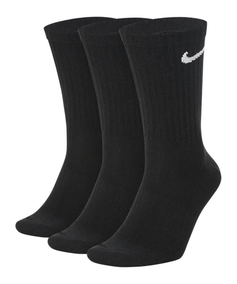 Nike Kids Performance Cushioned Crew Training Socks 3 Pair Calzettoni Ragazzo Unisex,White,M
