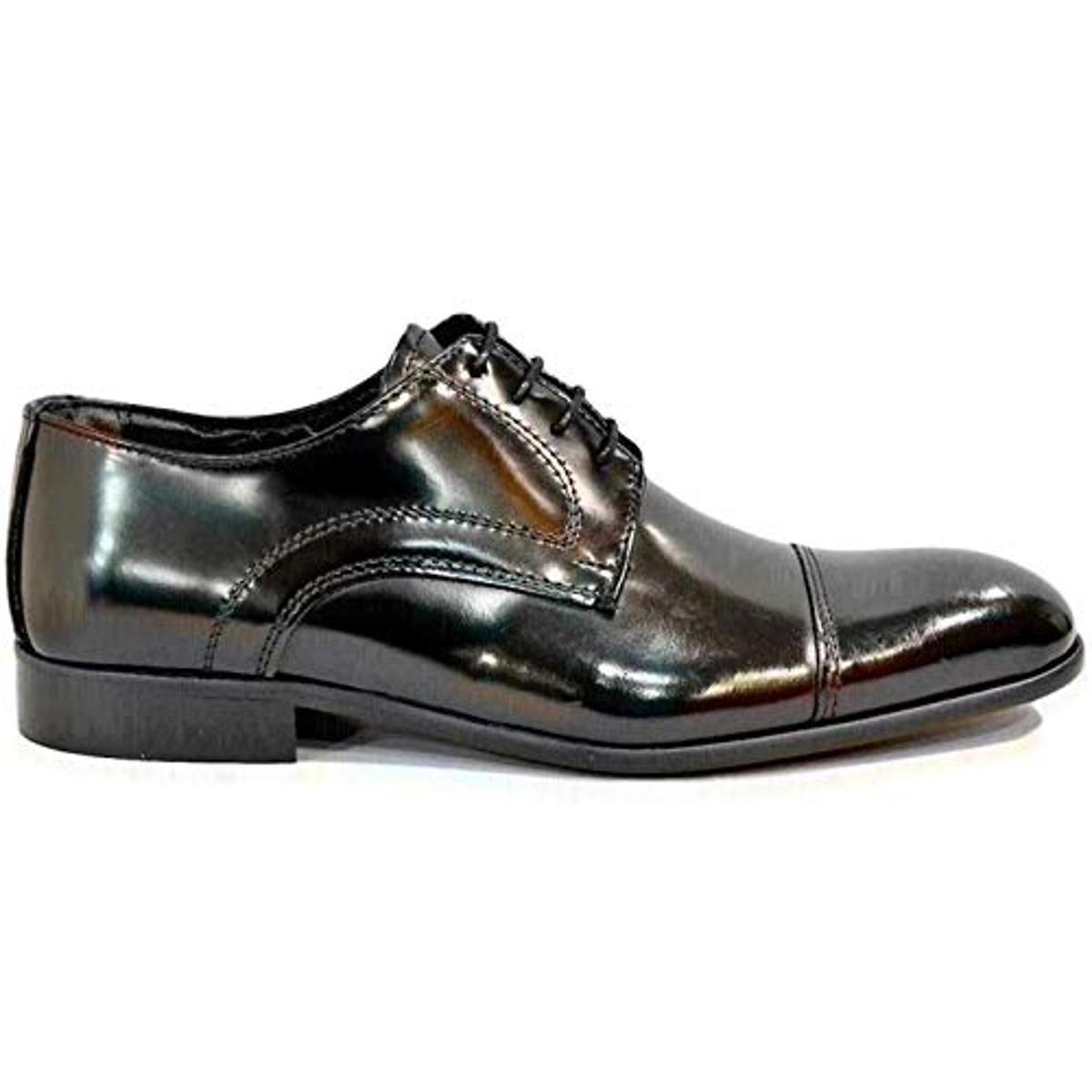 ALESSANDRO GILLES Scarpa Uomo SC10 Scarpe Da Sera In Pelle Nero