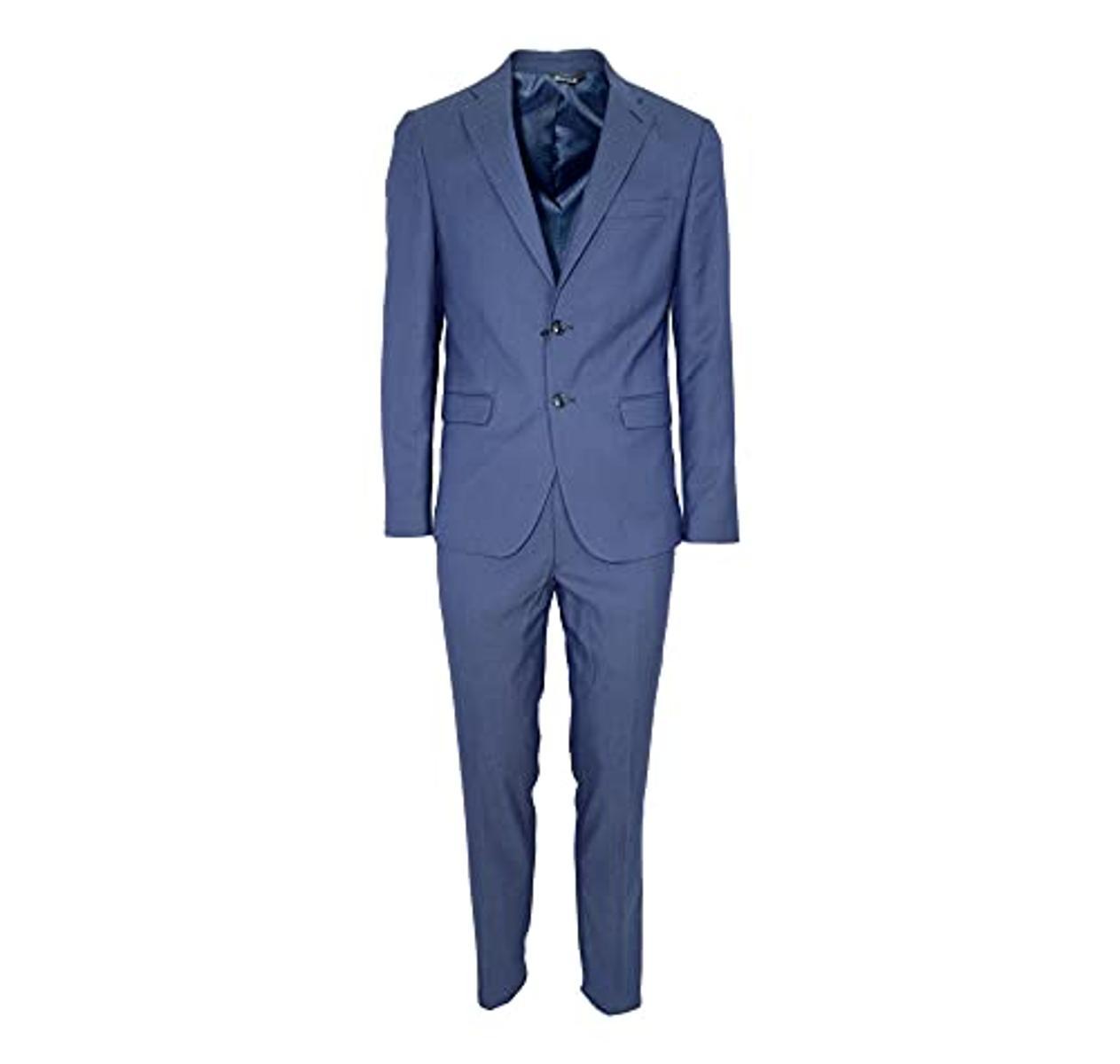 Alessandro Gilles Abito Uomo Extra Slim Made ART. A300 0015 Blu PUNTASPILLO-Blu