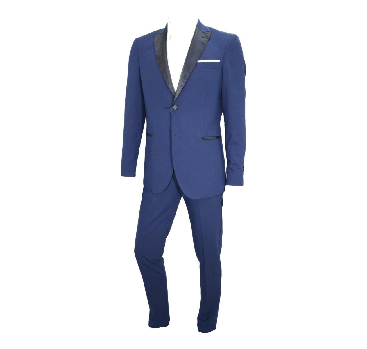 SIMBOLS Smoking Uomo Slim Fit A11000 Bluett-Multicolore