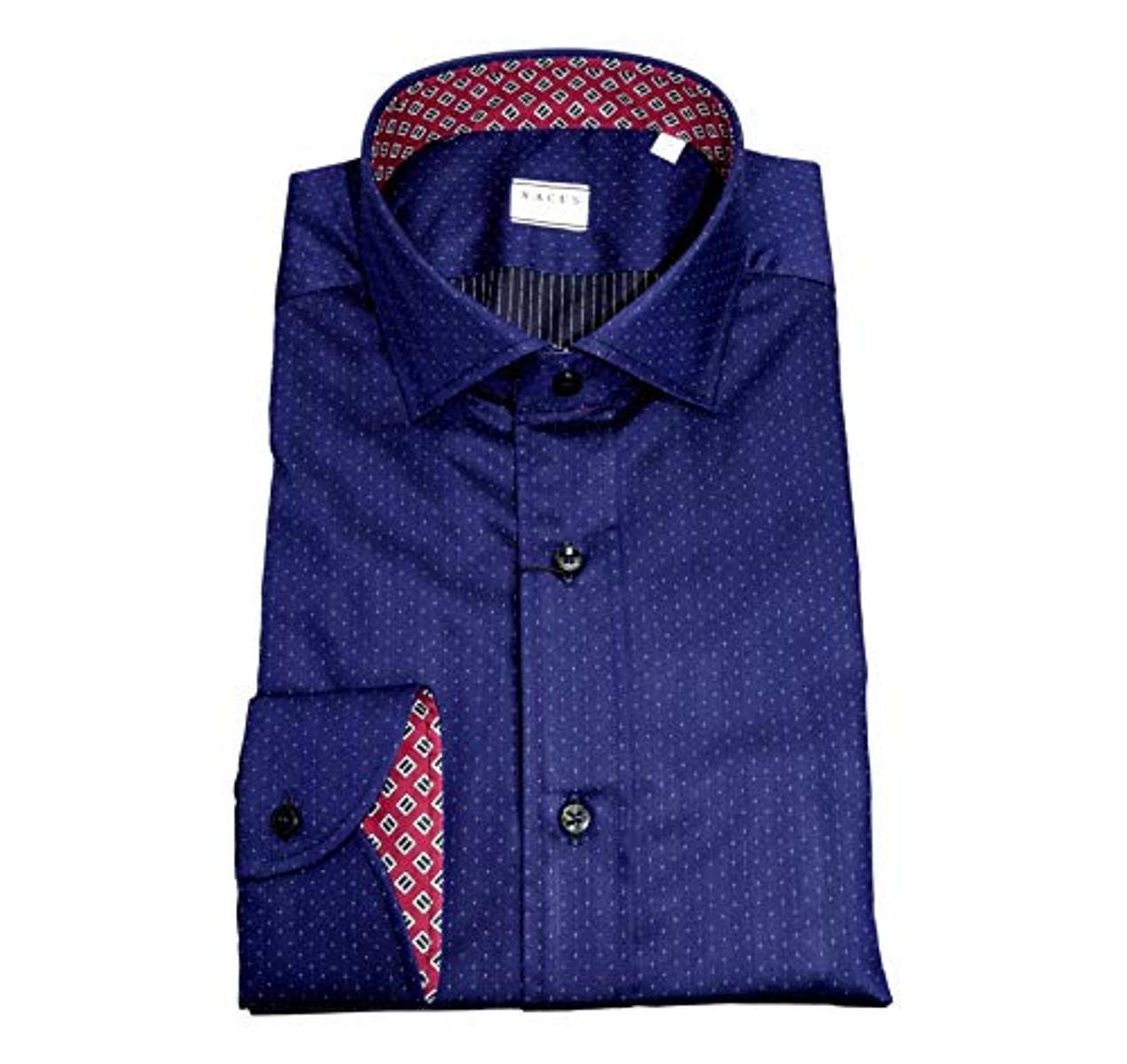 XACUS Camicia Uomo Mod. Tailor 51911003 Business Blu Fantasia-Blu