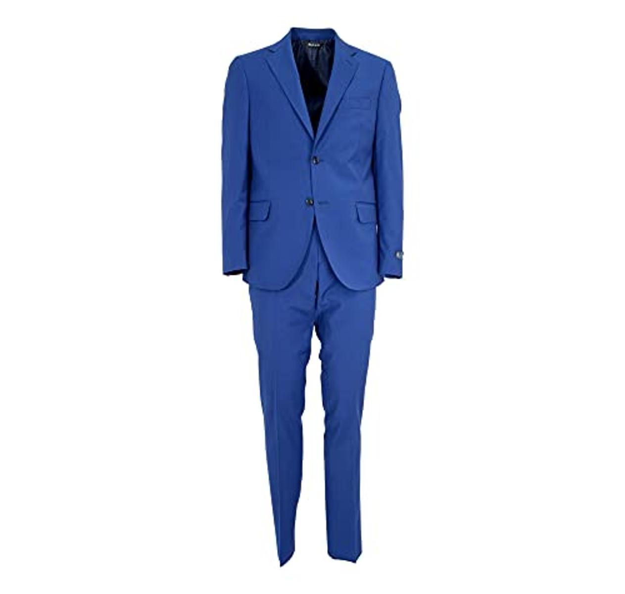ALESSANDRO GILLES Abito Uomo DROP 4 Colore BLU ROYAL 0162-Blu