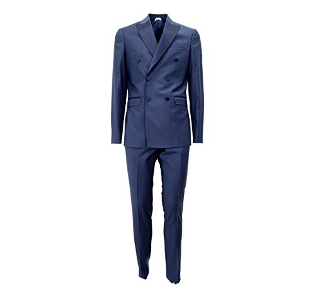 SIMBOLS Abito Uomo Cerimonia Doppio Petto Blu A11800 T4199