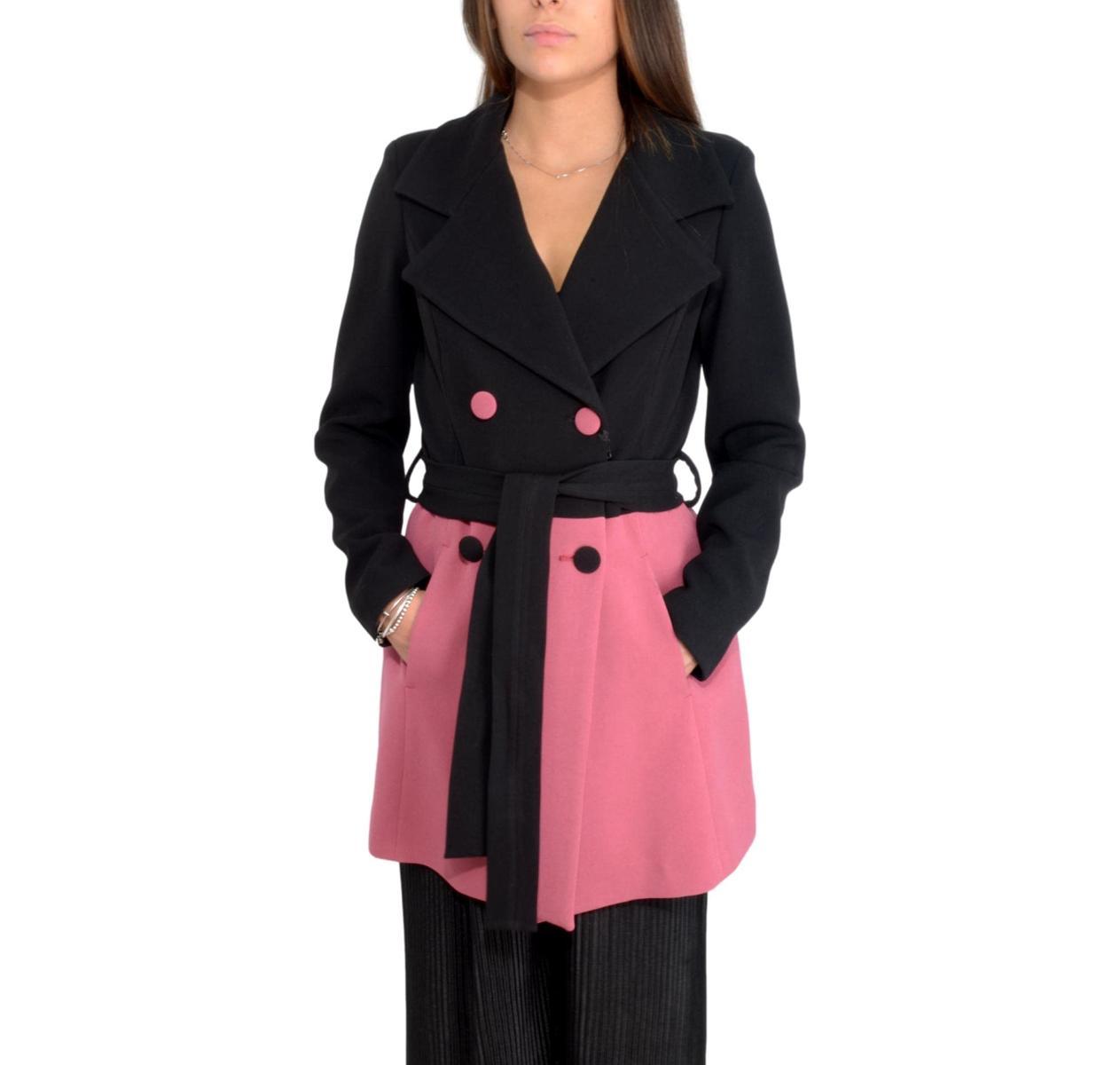 MDM MADEMOISELLE DU MONDE Cappotto Donna Colore Nero Cipolla Art.7031-Nero