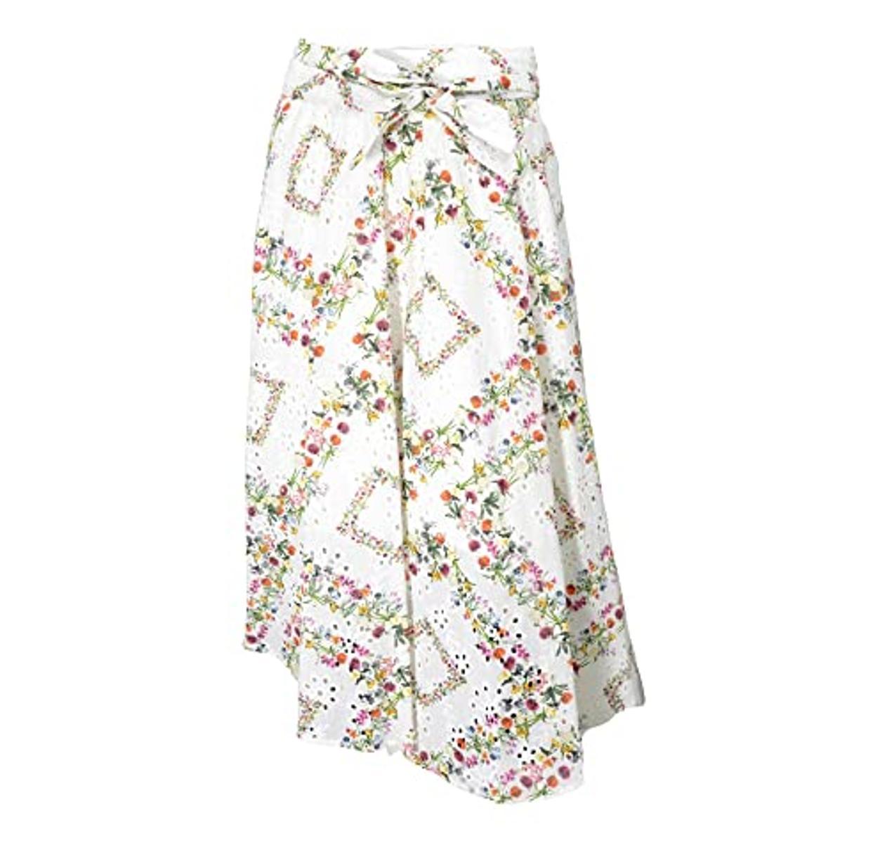 MDM Mademoiselle du Monde Gonna Donna Tessuto Sangallo GO1288 Colore Bianco