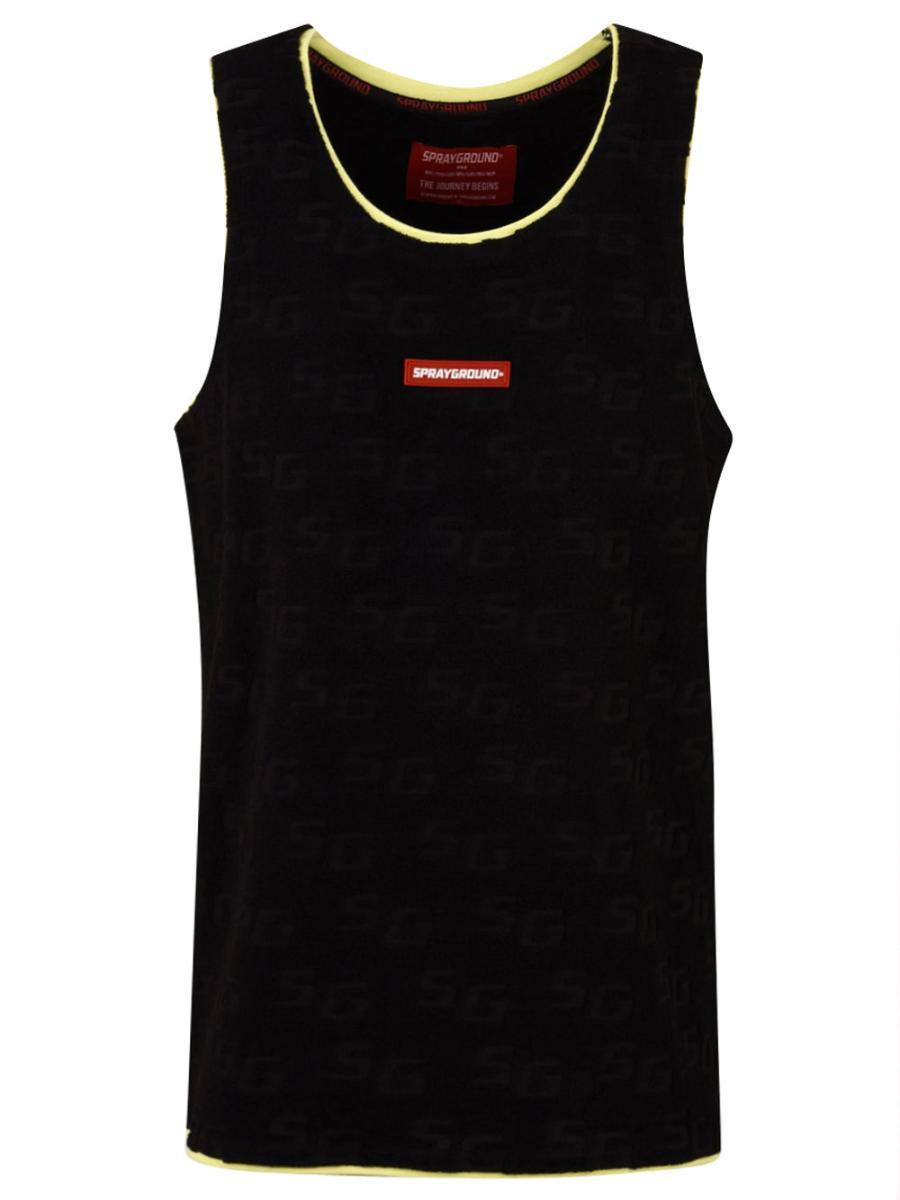 Canotta Uomo senza maniche-Nero