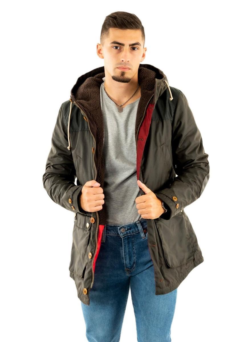 Barbour Ashby Wax Jacket Parka Game in Cotone Cerato MWX0698OL71 Colore Oliva-Verde