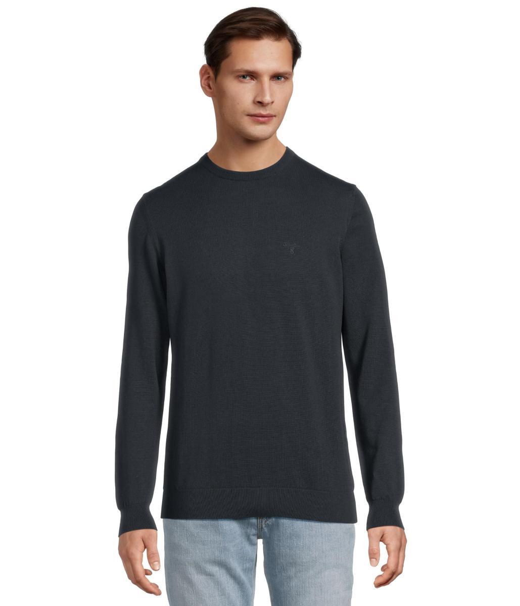 Maglie Barbour Pima Cotton Crew Jumper navy