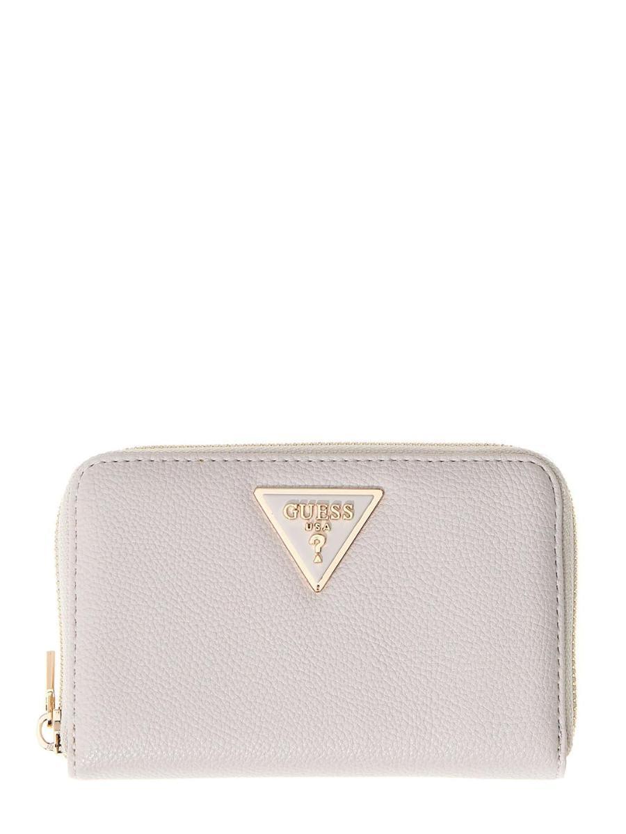 GUESS LAUREL II SLG MED ZIP AROUND-Bianco