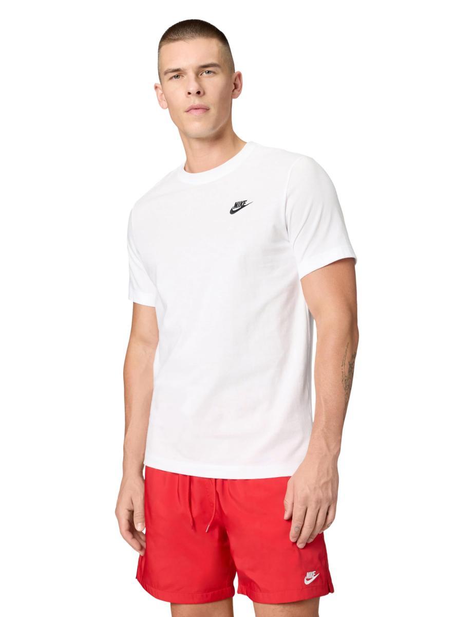 Nike Men's Club Tee T-Shirt-Bianco