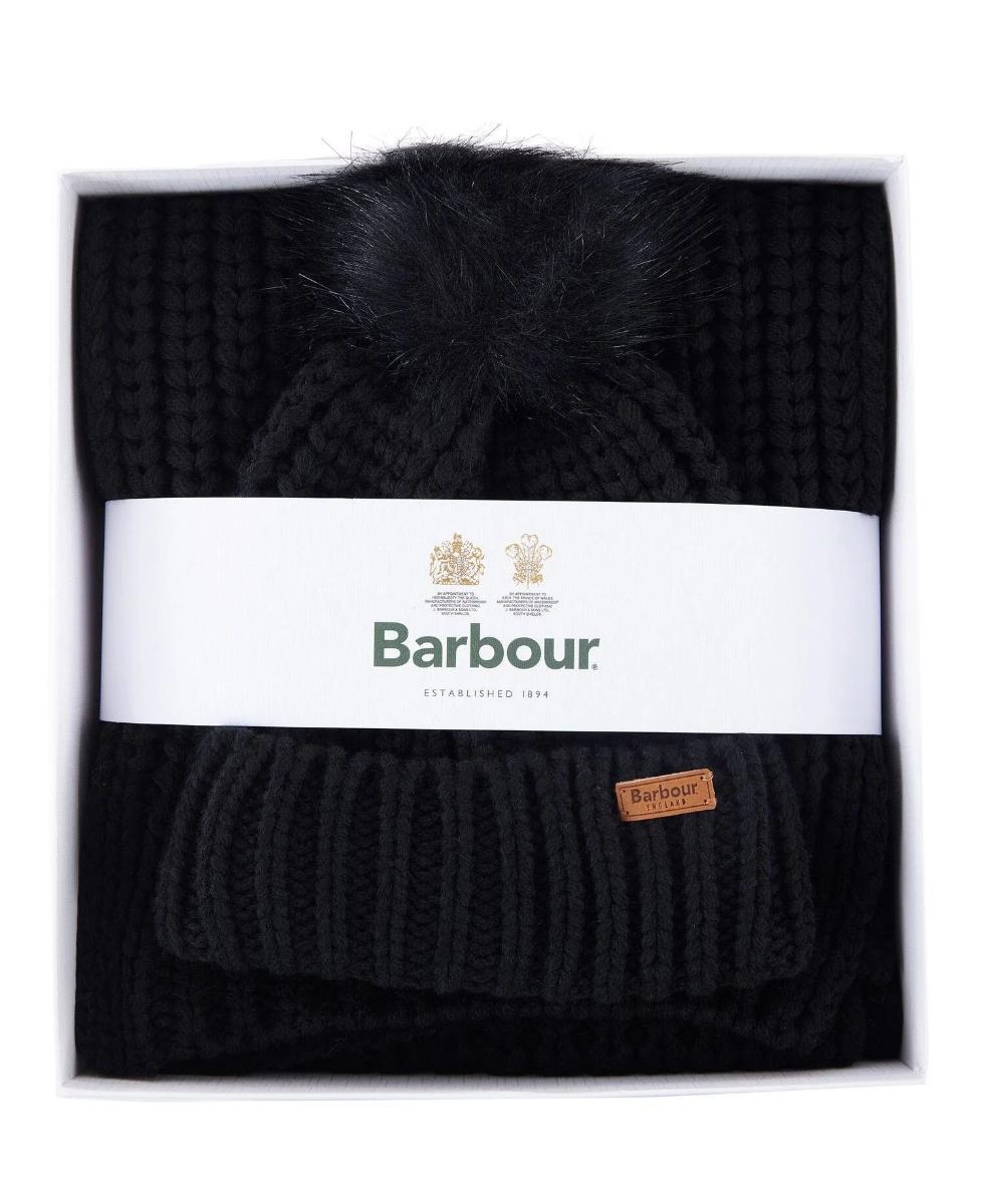 Barbour Sciarpa Donna Saltburn  LGS0023-Nero