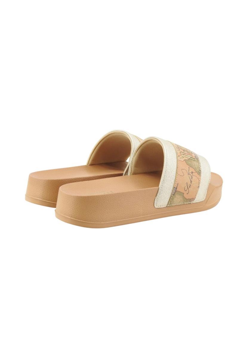 Alviero Martini 1A Classe Ciabatta alta slippers donna black/geo beige DS26PC04 2504 0513