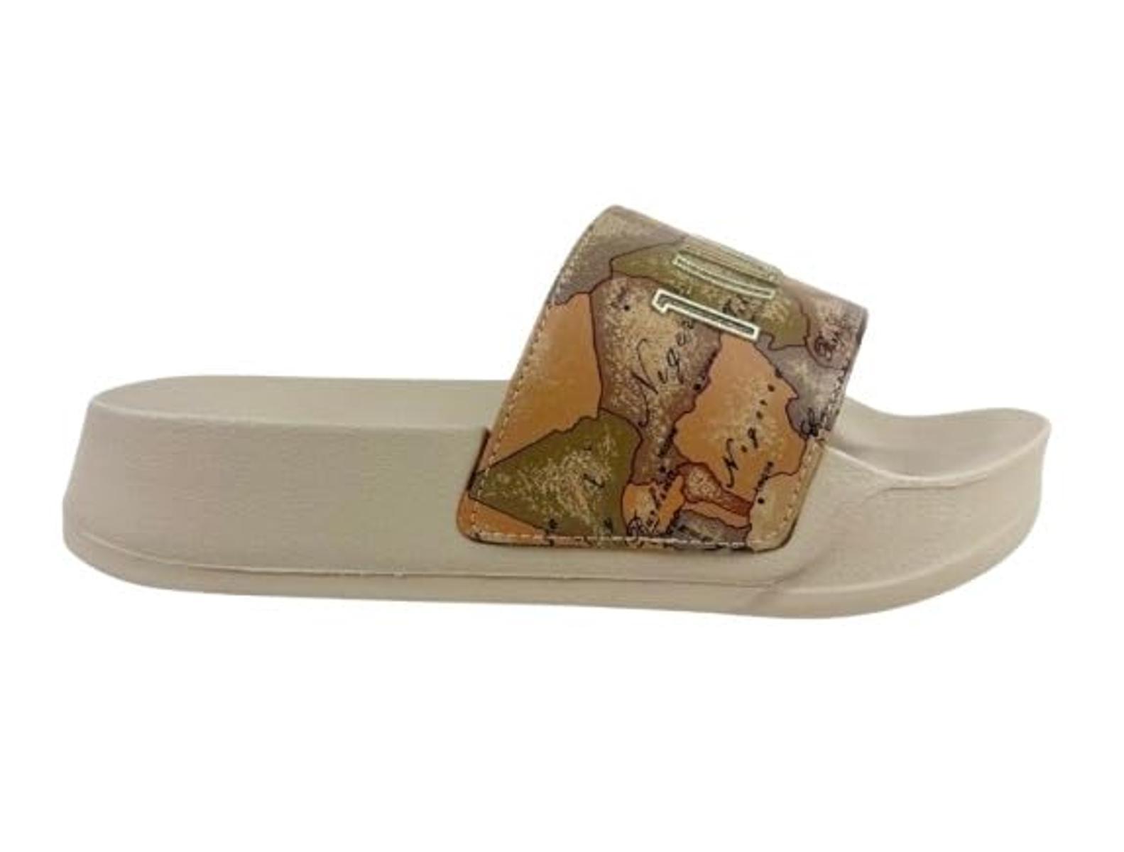 Alviero Martini 1A Classe Ciabatta alta slippers donna beige geo DS26PC03 2505 0289