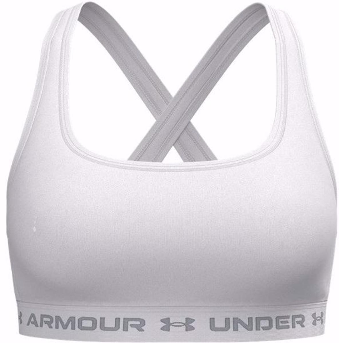 Under Armour Crossback Mid Bra tg. Small 0681 - Shaded Fuchsia Small-Bianco