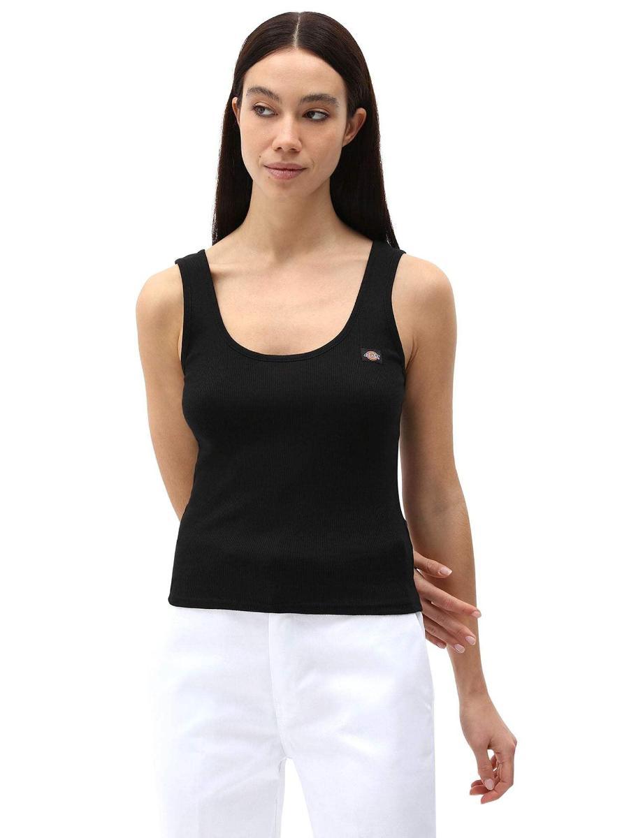 Canotta Donna con logo e motivo coste