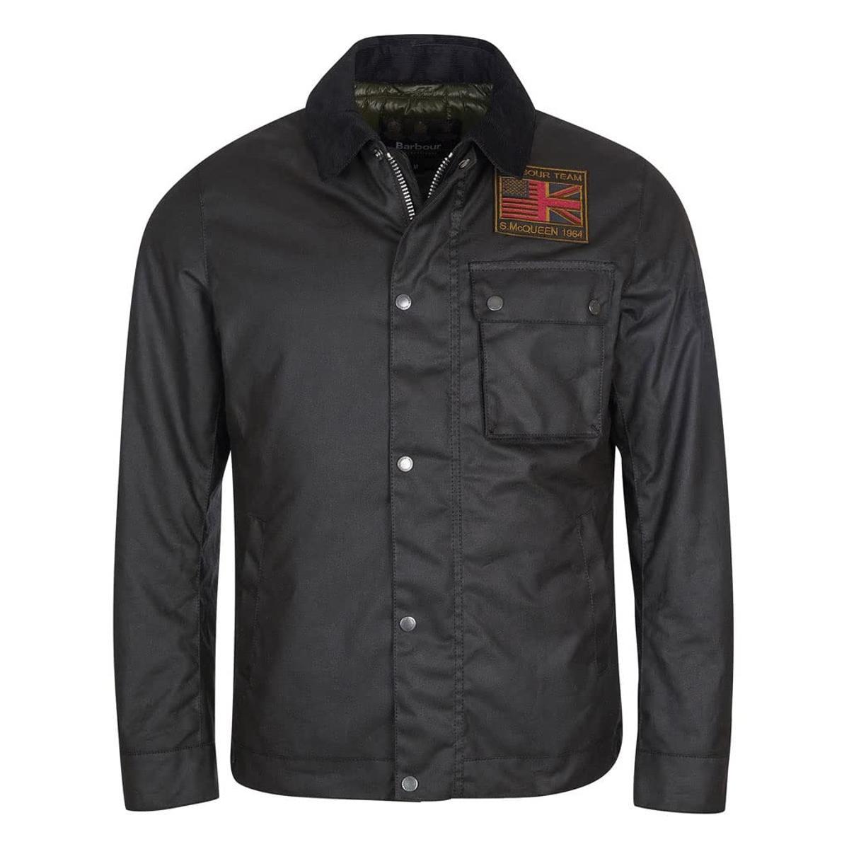 Barbour International giacca cerata nera Workers Wax Jacket-Black