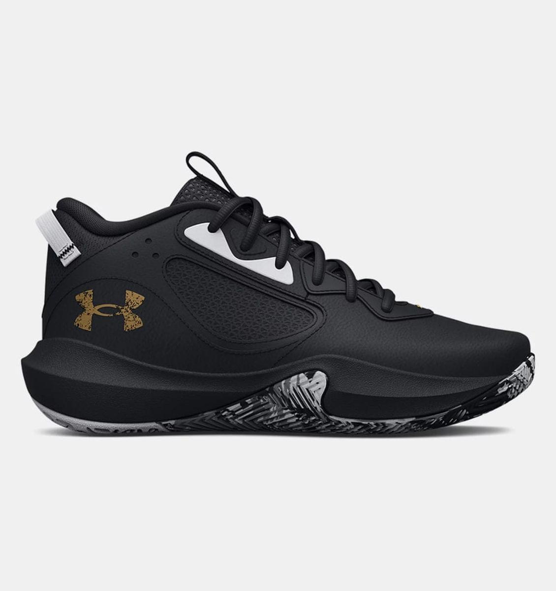 Under Armour Grade School UA Lockdown 6 Basketball Shoes Court PerformancenceUnisex - Adulto-Nero