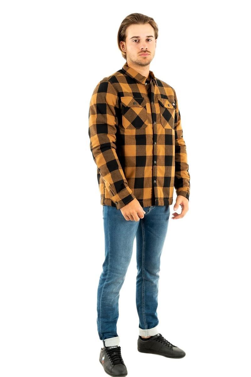 Dickies Camicia Sherpa Lined Sacramento Bd0 Brown Duck
