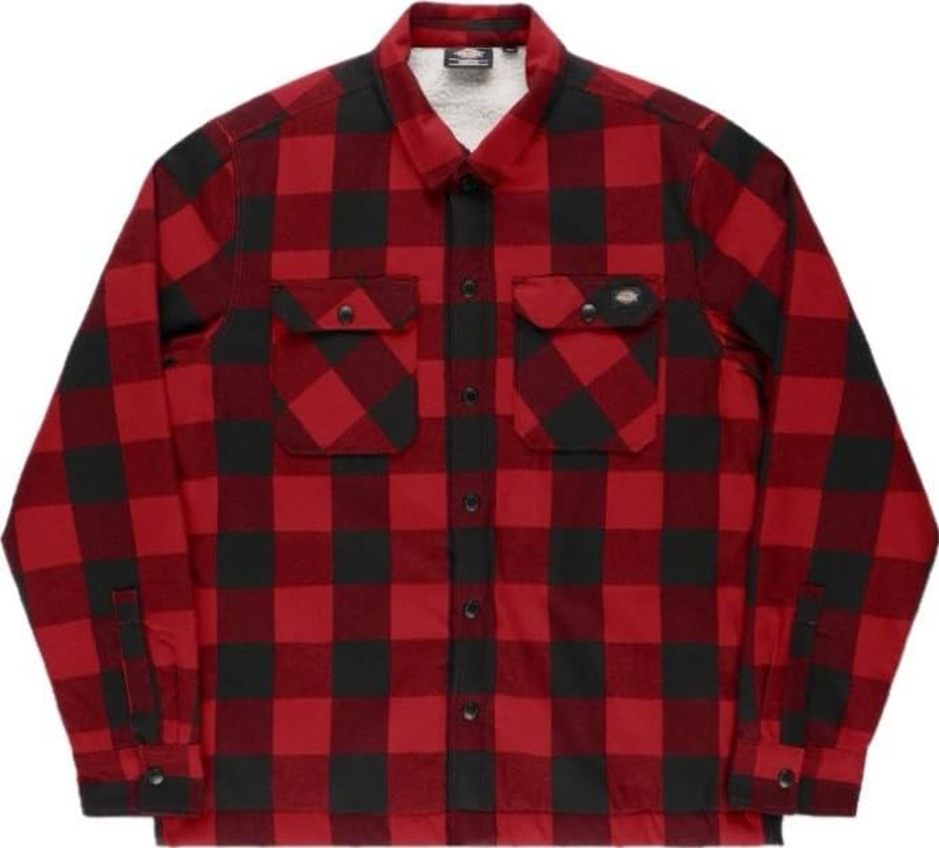 Camicia Uomo Rossa con rivestimento in pile