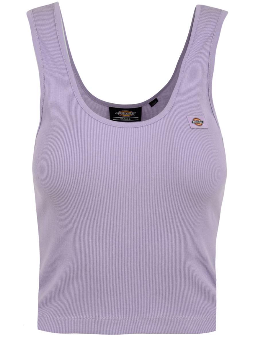 Canotta Donna con logo e motivo a coste