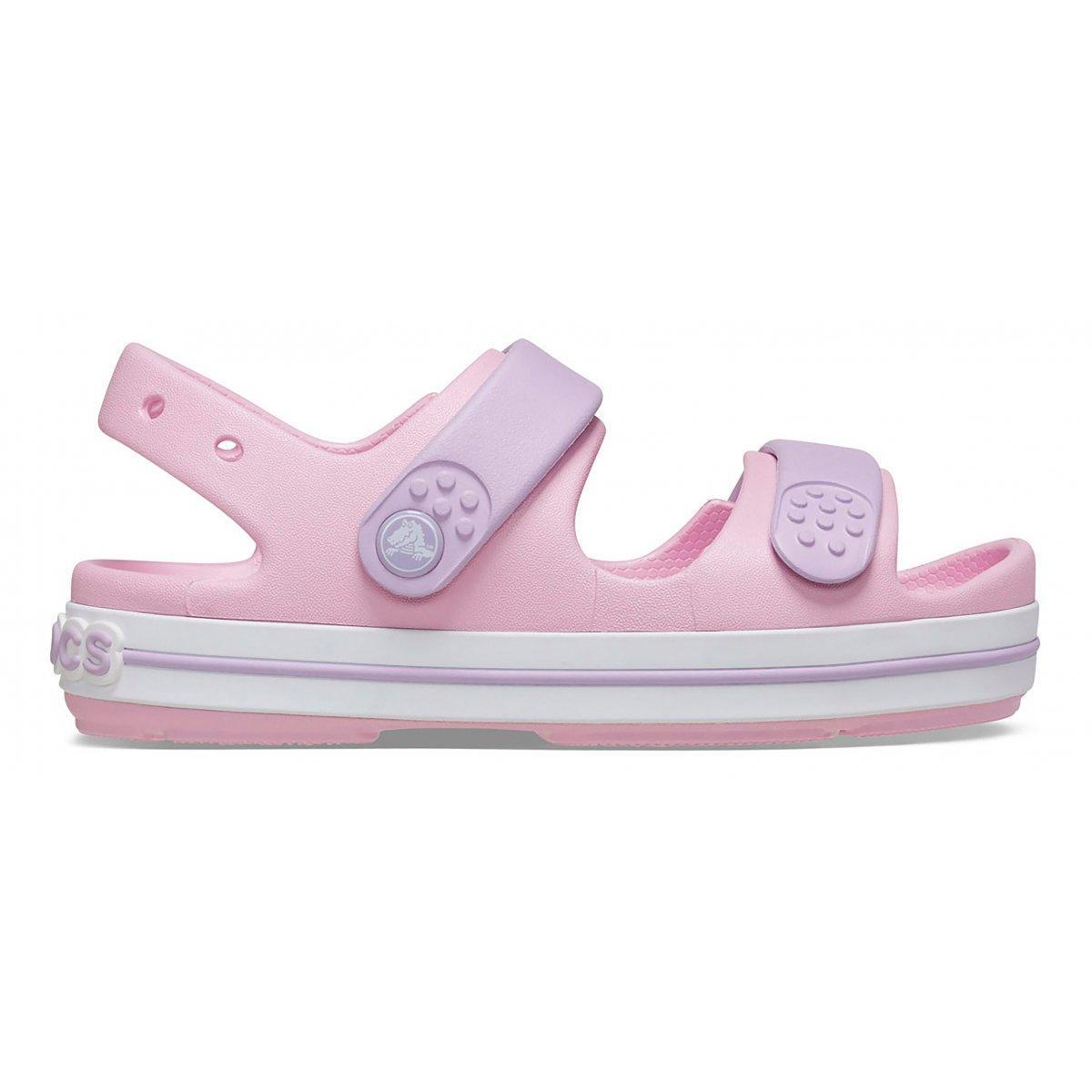Crocs Crocband Cruiser Sandal K, Unisex-Bambini e Ragazzi-Rosa