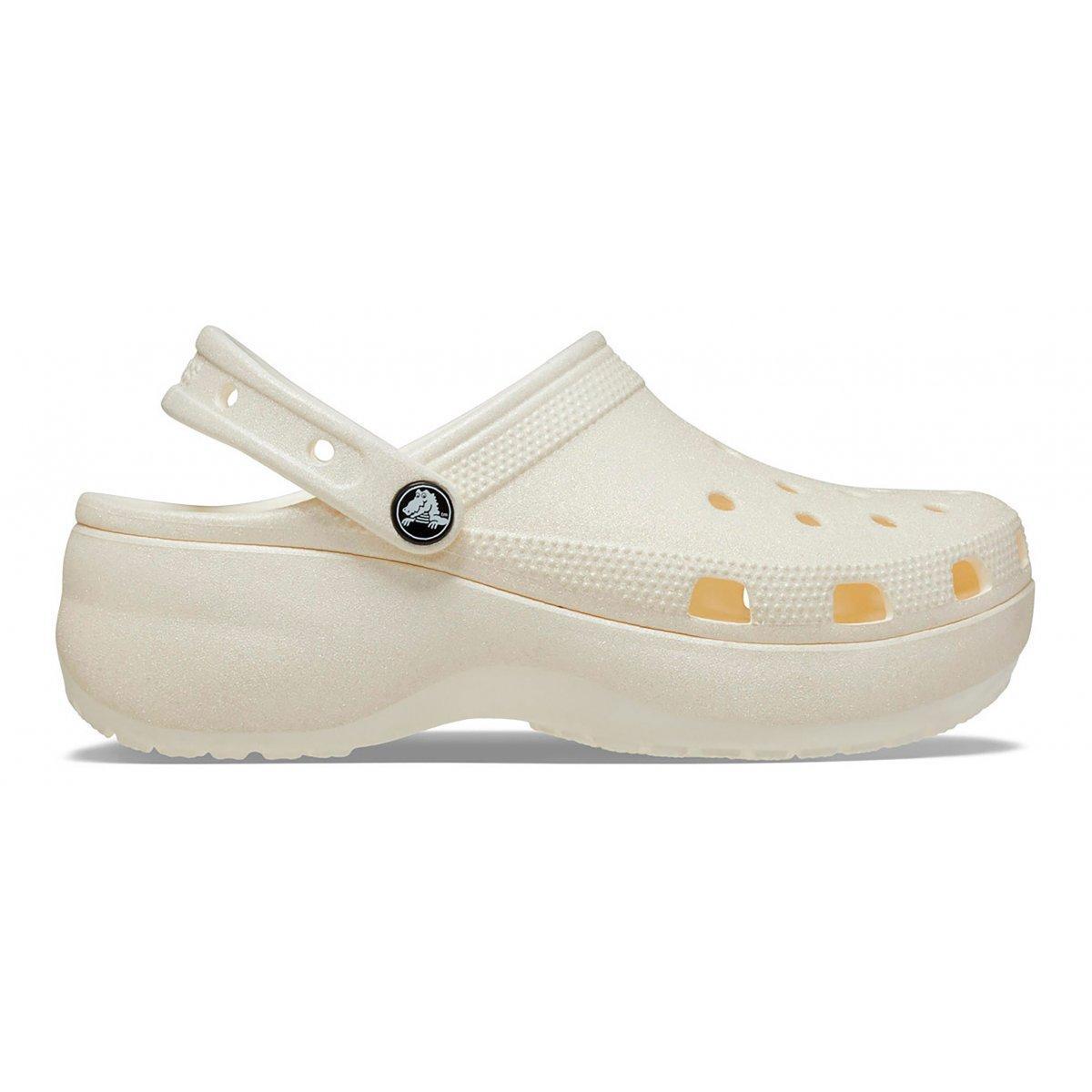 Crocs Zoccoli Classic con Plateau W ZoccoliDonna-Bianco