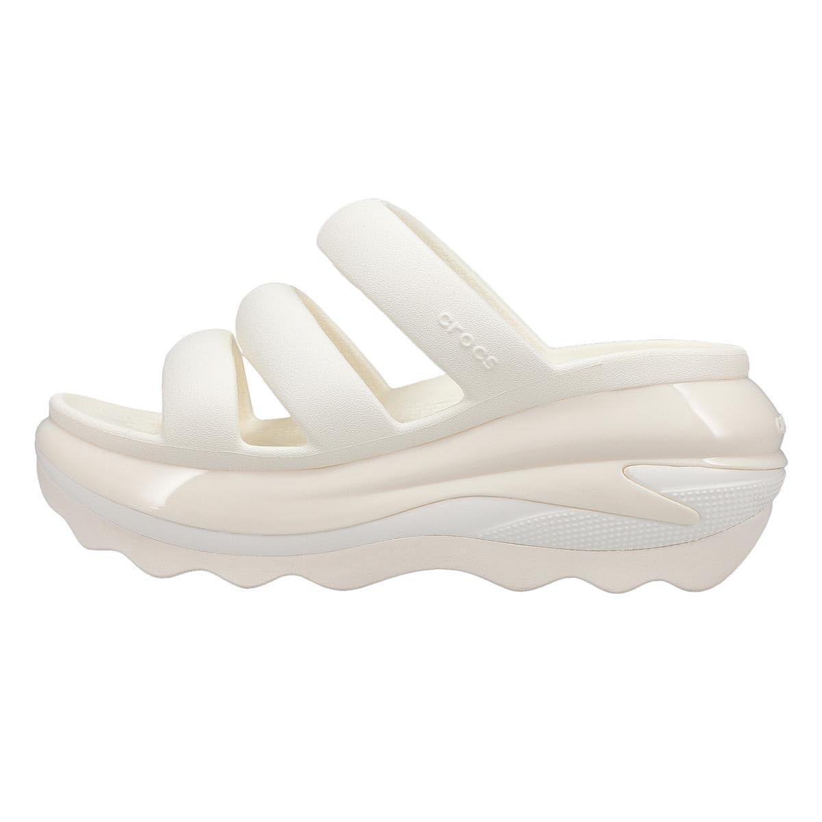 Crocs Ciabatte unisex Mega Crush Triple Strap Chk-Bianco