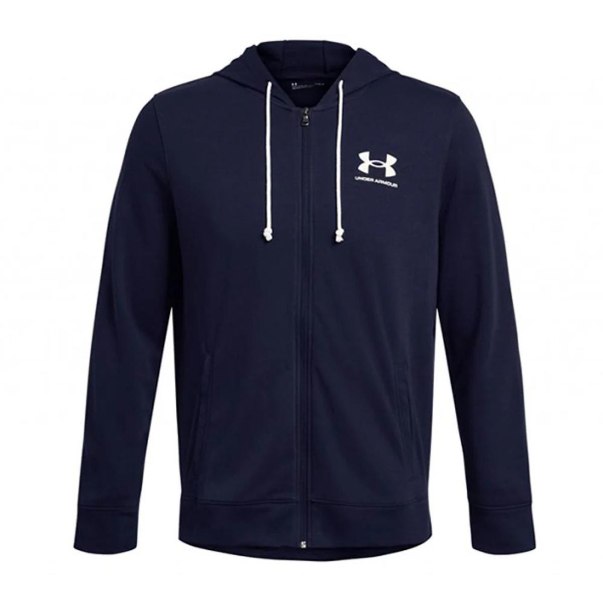 Under Armour UA Rival Terry LC FZ - Maglia di Tuta Uomo-Blu