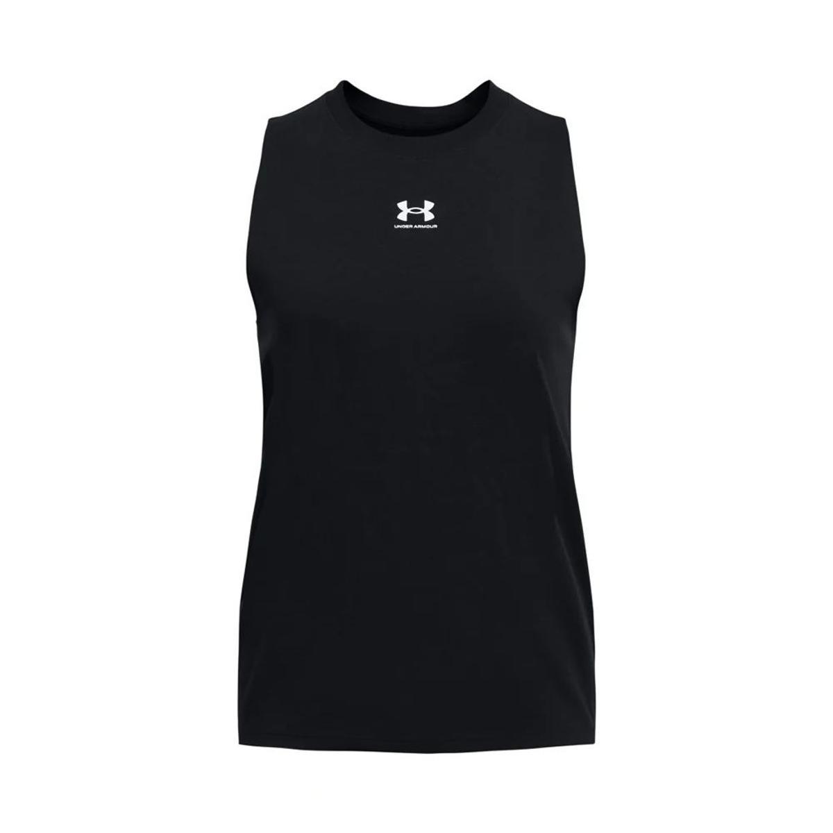 Under Armour Campus Muscle Tank Gilet Donna (Pacco da 1)-Nero