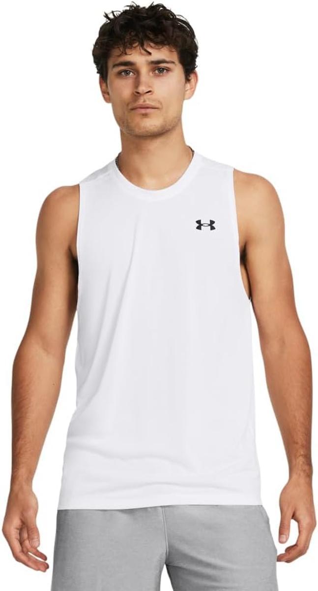 Under Armour, UA Tech 2.0 Tank, Maglia, Uomo-WHITE
