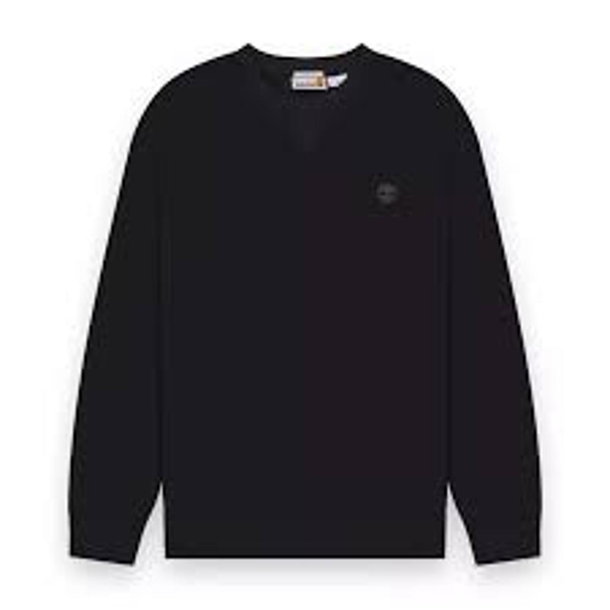 Timberland Felpa da Uomo Girocollo con Rovescio Spazzolato Exeter River Nera Codice TB0A2BNKX65-Nero