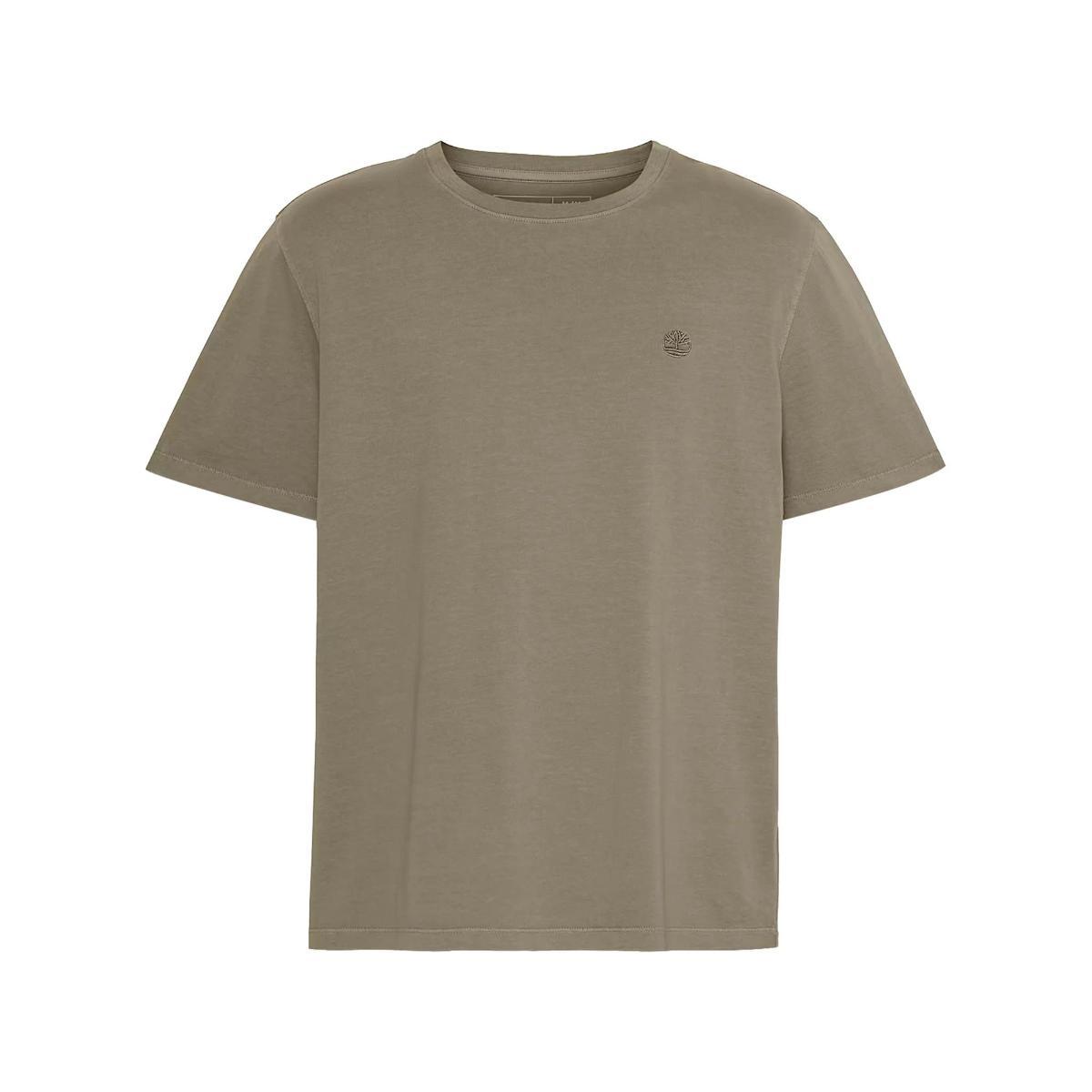 Timberland T-Shirt da Uomo Garment-Dyed Verde Codice TB0A5YAYA58-Multicolore